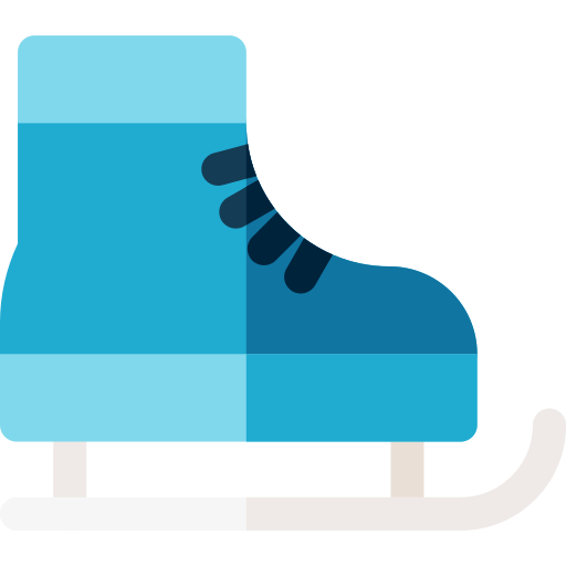 Ice skates Basic Rounded Flat icon