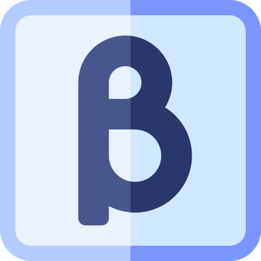 ベータ Basic Rounded Flat icon
