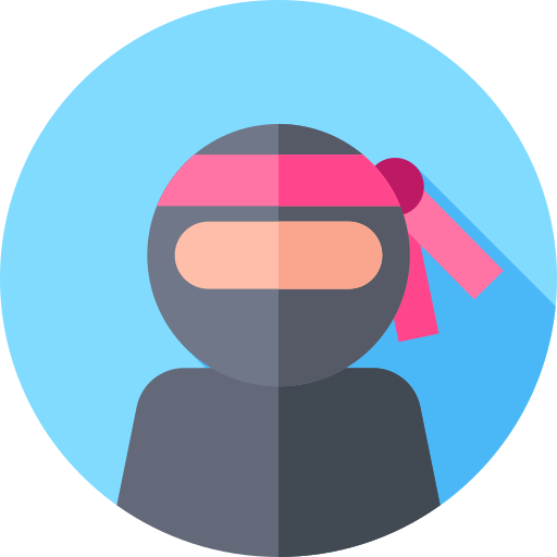 ninja Flat Circular Flat ikona