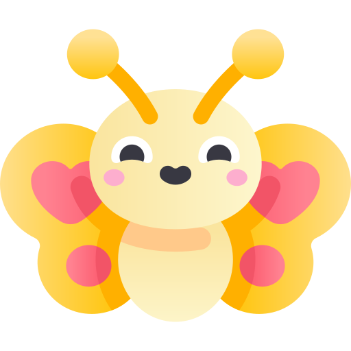 Butterfly Kawaii Star Gradient icon