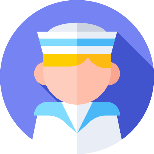 Sailor Flat Circular Flat icon