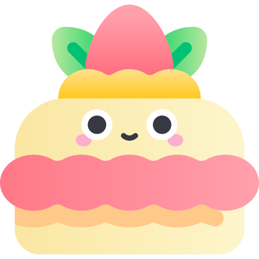 Cake Kawaii Star Gradient icon