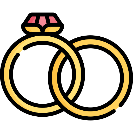 verlovings ringen Special Lineal color icoon