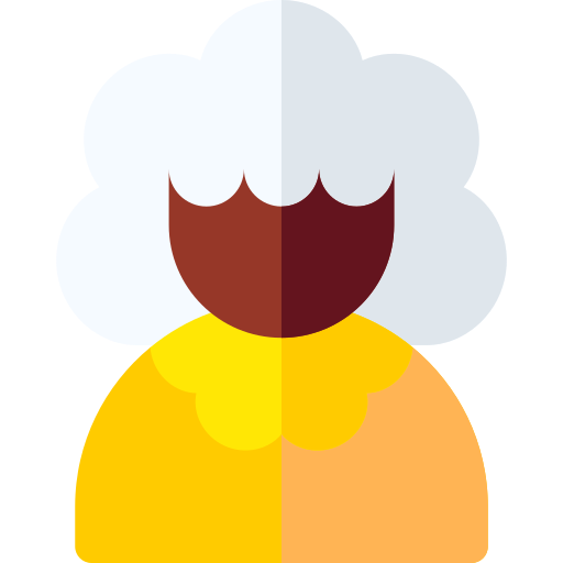 abuela Basic Rounded Flat icono