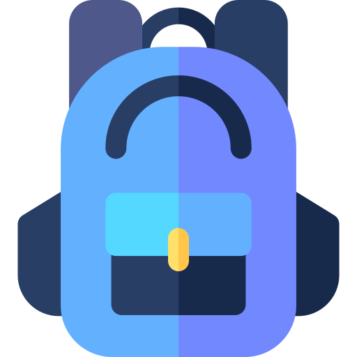 배낭 Basic Rounded Flat icon