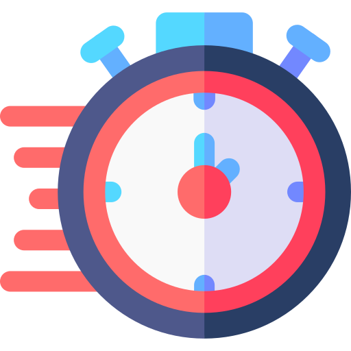 stopwatch Basic Rounded Flat icoon