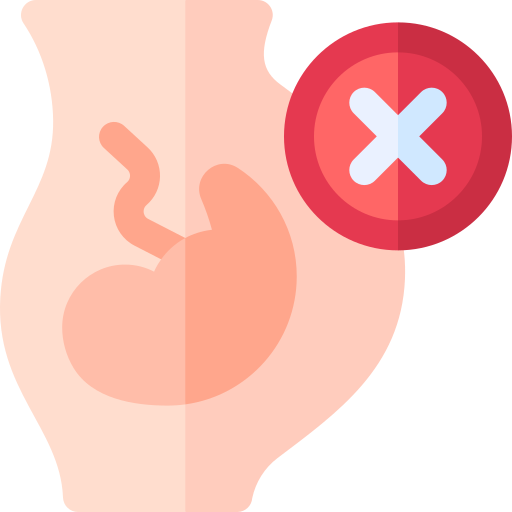 中絶 Basic Rounded Flat icon