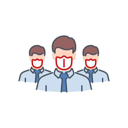 マスクを使用する Generic Thin Outline Color icon