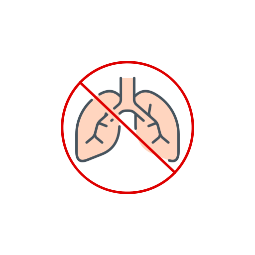 肺 Generic Thin Outline Color icon