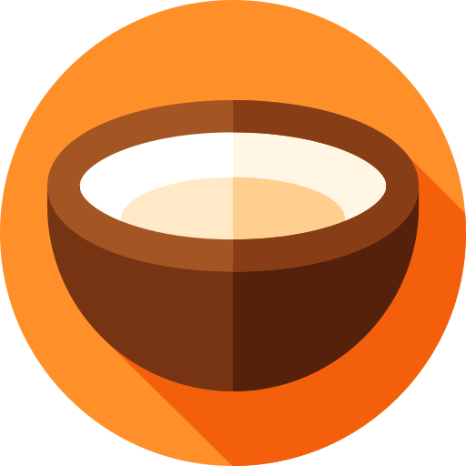 코코넛 Flat Circular Flat icon