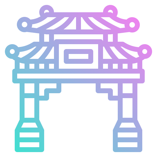 中国の寺院 photo3idea_studio Gradient icon