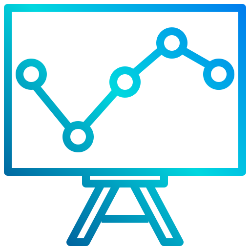 gráfico de barras xnimrodx Lineal Gradient icono