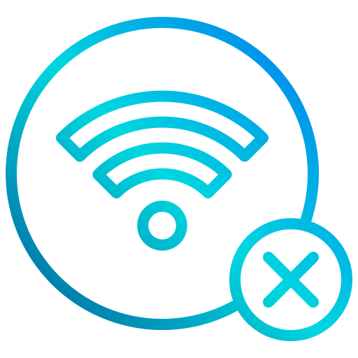 nessuna connessione wi-fi xnimrodx Lineal Gradient icona