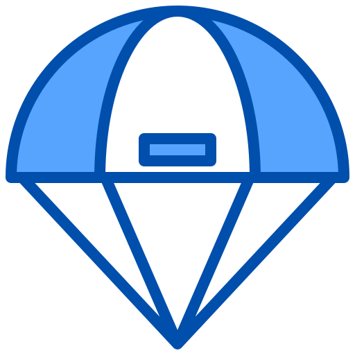 paracaídas xnimrodx Blue icono