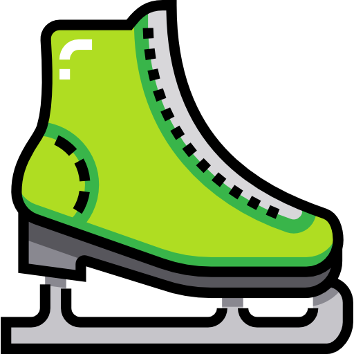 patinar sobre hielo Detailed Straight Lineal color icono