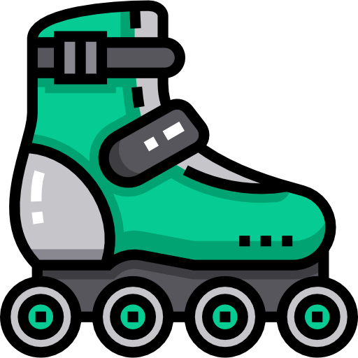 Roller skate Detailed Straight Lineal color icon
