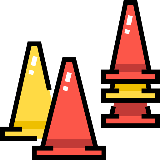 Cones Detailed Straight Lineal color icon