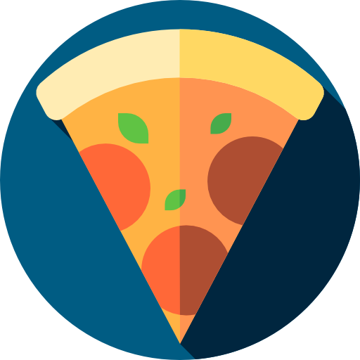 pizza Flat Circular Flat icona