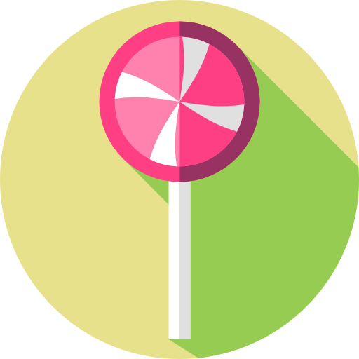 사탕 과자 Flat Circular Flat icon
