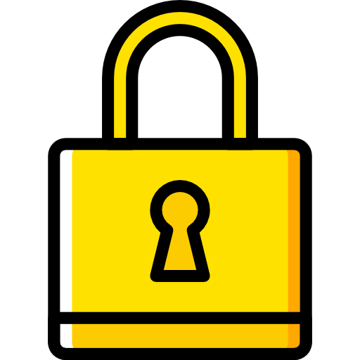 Padlock Basic Miscellany Yellow icon