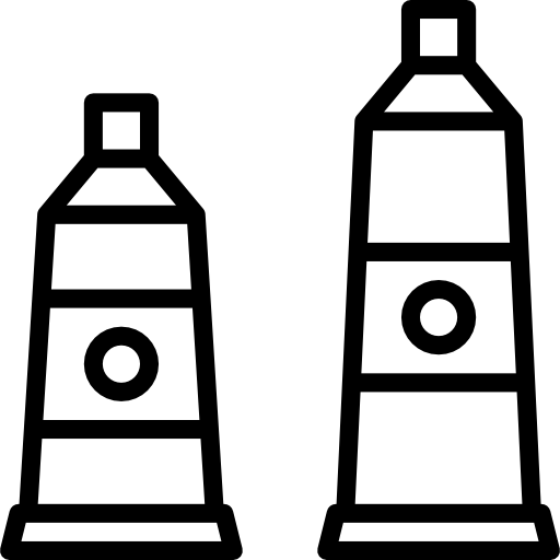 페인트 튜브 Basic Miscellany Lineal icon