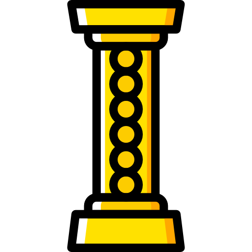 Column Basic Miscellany Yellow icon