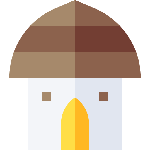 cabaña Basic Straight Flat icono