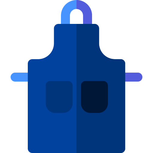 delantal Basic Rounded Flat icono