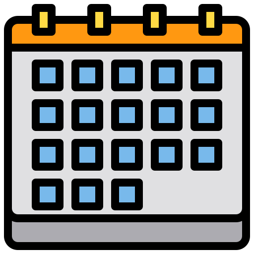 Calendar xnimrodx Lineal Color icon