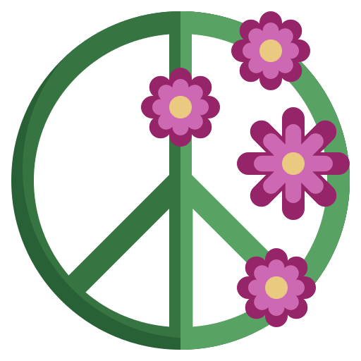 Peace sign Surang Flat icon