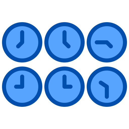 Clock xnimrodx Blue icon