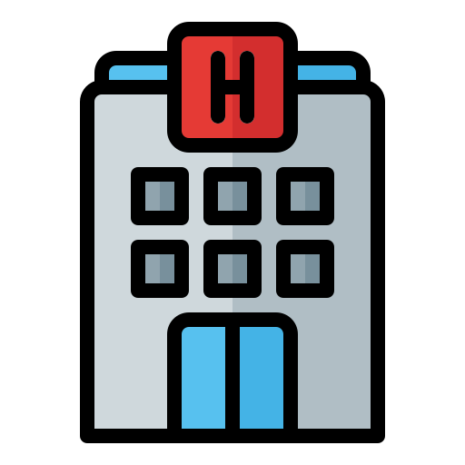 hotel Generic Outline Color icono