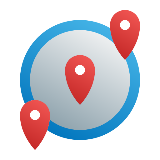 mapa y ubicación Generic Flat Gradient icono