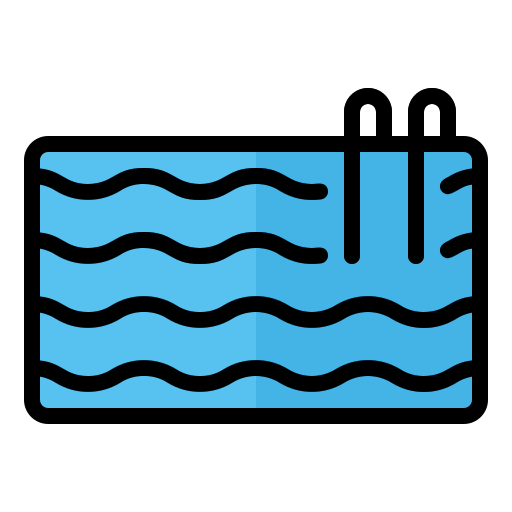 Плавательный бассейн Generic Outline Color иконка