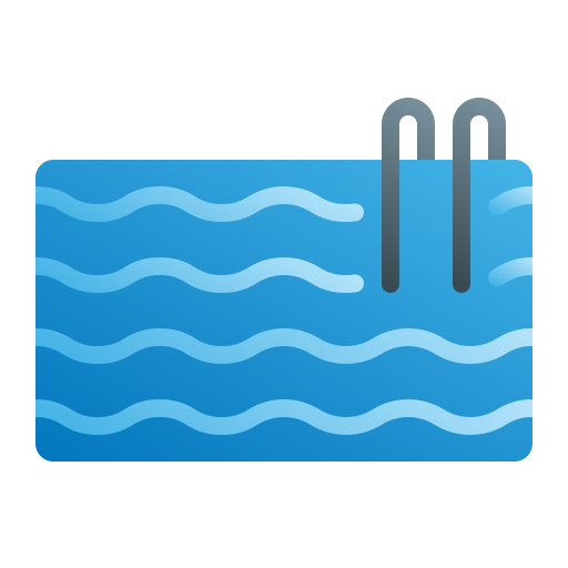 Плавательный бассейн Generic Flat Gradient иконка