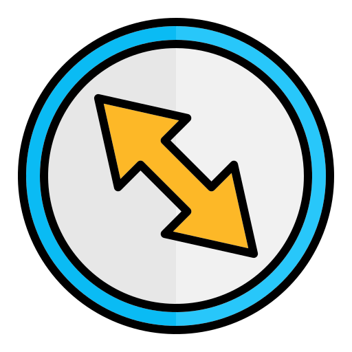 pfeile erweitern Generic Outline Color icon