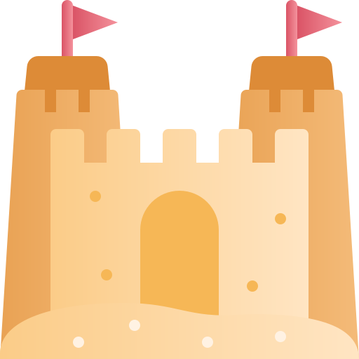 Sand castle Generic Flat Gradient icon