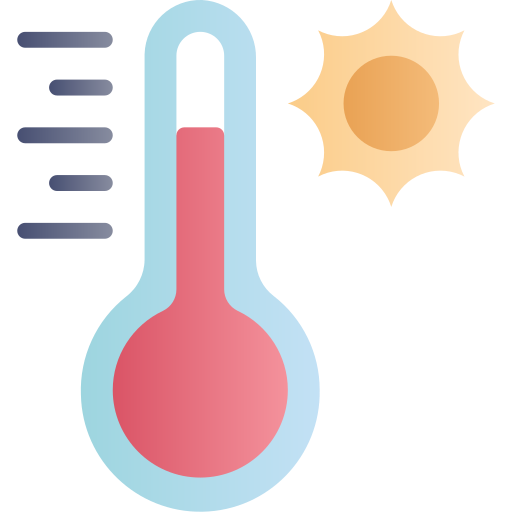 thermomètre Generic Flat Gradient Icône