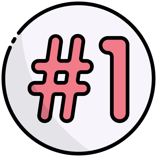 Number one Generic Outline Color icon