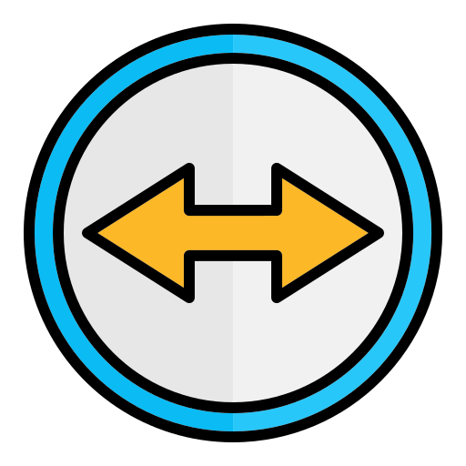 右と左 Generic Outline Color icon