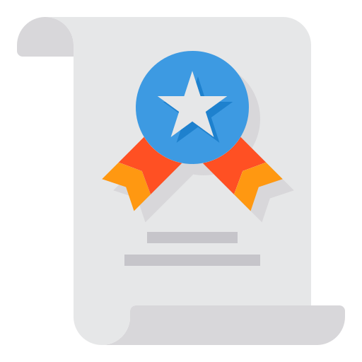 certyfikat itim2101 Flat ikona