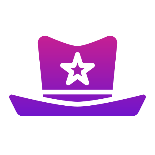 cowboyhoed Generic Flat Gradient icoon