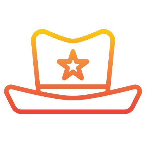 chapeau de cowboy itim2101 Gradient Icône