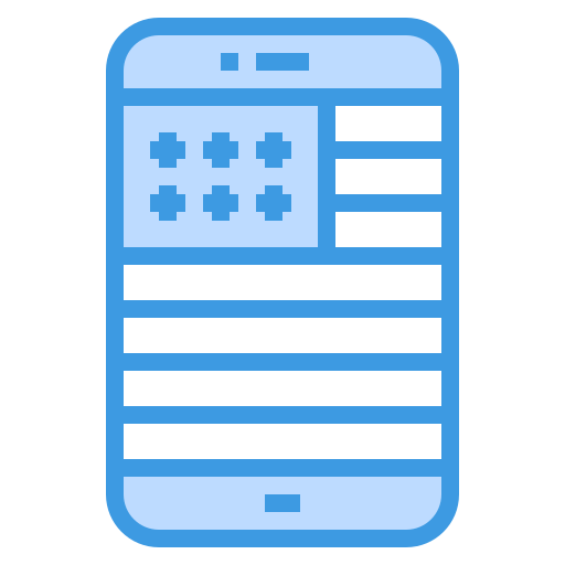 Mobilephone itim2101 Blue icon
