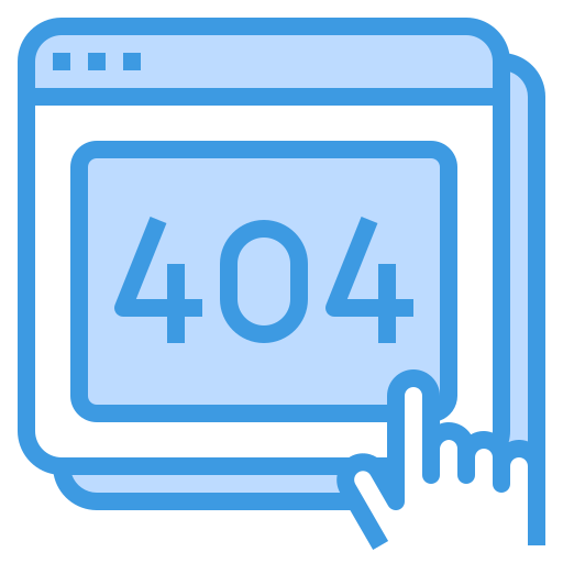 404 error itim2101 Blue icon