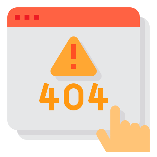 404 error itim2101 Flat icon