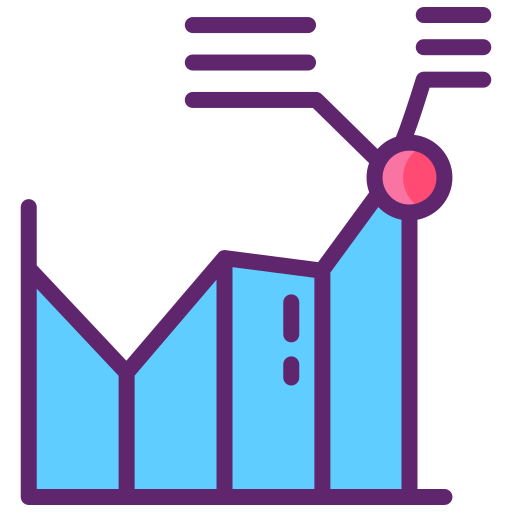 analytics Flaticons Lineal Color Ícone