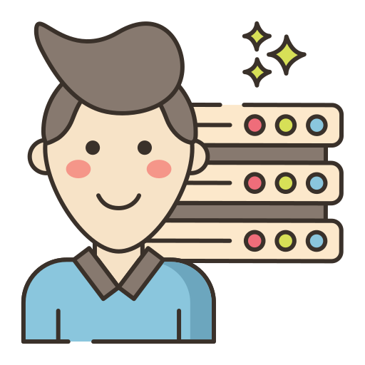 Database Flaticons Lineal Color icon