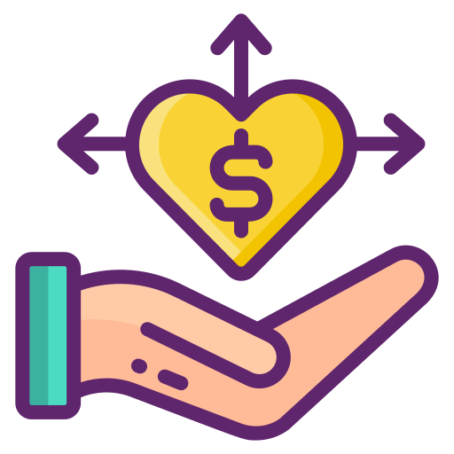 Donation Flaticons Lineal Color icon