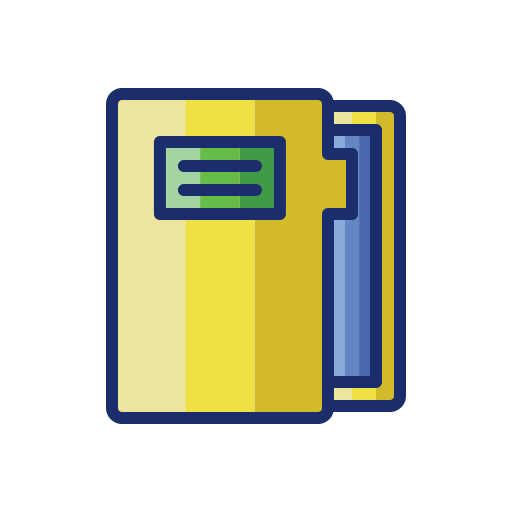 File folder Flaticons Lineal Color icon